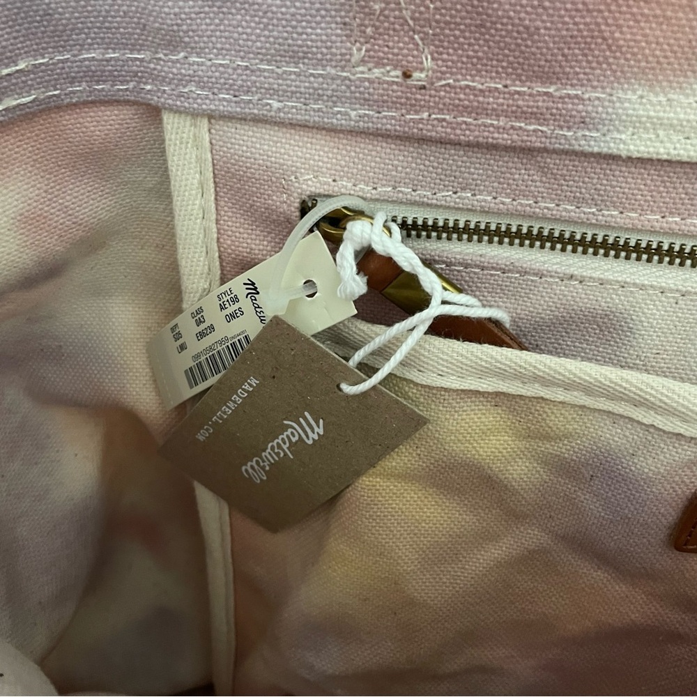 Madewell Canvas Transport Tote - Colorful Tie Dye Watercolor - Picture 6 of 11